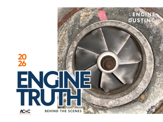Diesel motorhome turbocharger with damaged compressor fins from dirty air filters